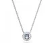 Swarovski® 'Angelic square' Dames Metaal Collier - Zilverkleurig 5662142