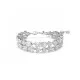 Swarovski® 'Mesmera' Dames Metaal Armband (sieraad) - Zilverkleurig 5669927