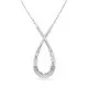 Swarovski® 'Hyperbola' Women's Base Metal Necklace - Silver 5679438