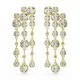 Swarovski® 'Imber' Women's Gold Plated Metal Drop Earrings - Gold 5680093