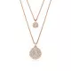 Swarovski® 'Meteora' Women's Gold Plated Metal Necklace - Rose 5683449