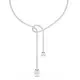 Swarovski® 'Matrix' Women's Base Metal Necklace - Silver 5692416