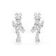 Swarovski® 'Matrix' Women's Base Metal Drop Earrings - Silver 5700418