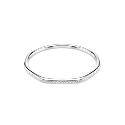 Swarovski® 'Dextera Octagon' Women's Base Metal Bracelet - Silver