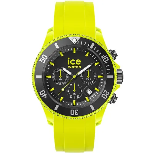 ICE-WATCH ICE Chrono – Orologio Uomo Con Cinturino In Silicone, Cassa Bio-based, Nero, Large