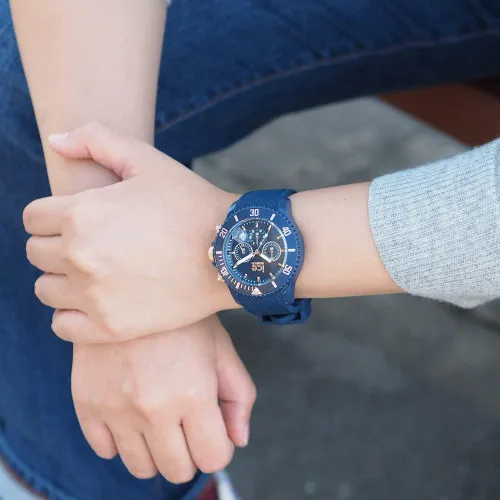 Ice Watch Ice Chrono - Dark Blue Rose-gold 020621 Quartz Watch at