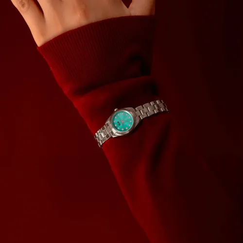 Ice Watch® Analogue 'Ice Mimi - Silver - Turquoise' Women's Watch