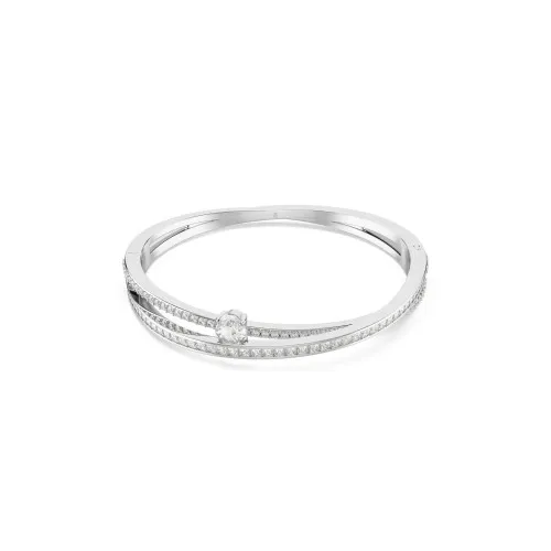 Swarovski® 'Hyperbola' Women's Base Metal Bracelet - Silver