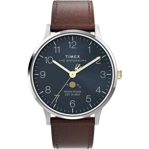 Timex Waterbury Classic Moon Phase TW2W75600 Quartz Watch at Ormoda