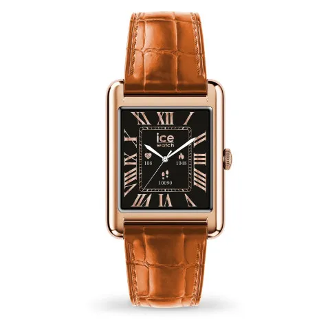 Ice Watch® Digitaal 'Ice smart tk 2.0 - rose-gold - cognac croco' Unisex Horloge 025383