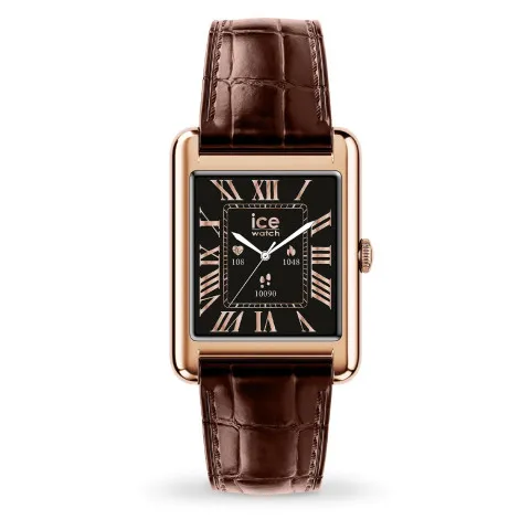 Ice Watch® Digitaal 'Ice smart tk 2.0 - rose-gold - brown croco' Unisex Horloge 025382