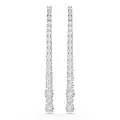 Swarovski® 'Matrix Tennis' Women's Base Metal Drop Earrings - Silver 5709257