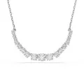 Swarovski® 'Matrix Tennis' Women's Base Metal Necklace - Silver 5705396