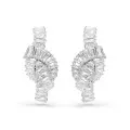 Swarovski® 'Matrix' Dames Metaal Oorhangers - Zilverkleurig 5727040