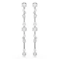 Swarovski® 'Constella Bars' Women's Base Metal Drop Earrings - Silver 5705614