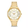 Bulova® Analoog 'Curv' Dames Horloge 97P136