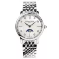 Frederique Constant® Analogique 'Slimline Moonphase' Femmes Montre FC-206MPWD1S6B