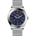 Ice Watch® Analogique 'Ice Steel - Silver Dark Blue' Hommes Montre (Moyen) 024748