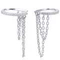 Gena.paris® 'Rock' Women's Sterling Silver Earcuff - Silver GBO1205-W