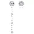 Gena.paris® 'The One' Femmes Argent Boucle d'oreille - Argent GBO1529-W