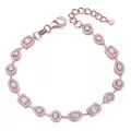 Gena.paris® 'Gabriella' Femmes Argent Bracelet - Rosé GB1557-R