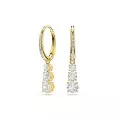Swarovski® 'Stilla Attract' Damen Verchromtem Metall Creolen - Gold 5723300