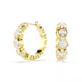 Swarovski® 'Imber Organic' Women's Gold Plated Metal Hoop Earrings - Gold 5711483