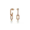Swarovski® 'Constella' Damen Verchromtem Metall Ohrhänger - Rosé 5728585