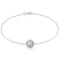 Orphelia® 'Gilda' Women's Whitegold 18C Bracelet - White AD-1029