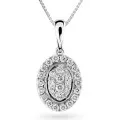 Orphelia® 'Kamilla' Femmes Or blanc 18C Pendentif - Argent HD-4204