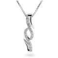 Orphelia® 'Cosima' Women's Whitegold 18C Pendant - Silver HD-4207