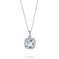 Orphelia® 'Euphelia' Women's Whitegold 18C Pendant with Chain - White KD-2041