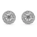 Orphelia® 'Gilda' Women's Whitegold 18C Stud Earrings - Silver OD-5029