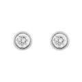 Orphelia® 'Alexandria' Women's Whitegold 18C Stud Earrings - Silver OD-5329