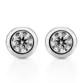 Orphelia® 'Alexandria' Women's Whitegold 18C Stud Earrings - Silver OD-5331