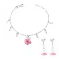 Orphelia® 'Cute' Enfant Argent Set: Bracelet + boucle d'oreille - Argent SET-7133