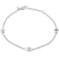 Orphelia® 'Arina' Women's Whitegold 18C Bracelet - Silver TR-005/1