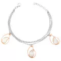 Orphelia® 'Lana' Dames Zilver 925 925 Armband (sieraad) - Zilver/Rosé ZA-7164
