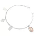 Orphelia® 'Jarina' Femmes Argent Bracelet - Argent/Rose ZA-7165