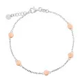 Orphelia® 'Aurelie' Dames Zilver 925 925 Armband (sieraad) - Zilver/Rosé ZA-7385