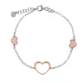 Orphelia® 'Mada' Femmes Argent Bracelet - Argent/Rose ZA-7389