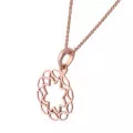 Orphelia® 'Jasmine' Damen Sterling Silber Halskette mit Anhänger - Rosé ZH-7076/1