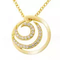 Orphelia® 'Elaine' Damen Sterling Silber Halskette mit Anhänger - Gold ZH-7084/2