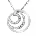 Orphelia® 'Elaine' Women's Sterling Silver Chain with Pendant - Silver ZH-7084