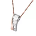 Orphelia® 'Lova' Femmes Argent Collier avec pendentif - Argent/Rose ZH-7093