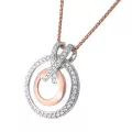 Orphelia® 'Azalea' Femmes Argent Collier avec pendentif - Argent/Rose ZH-7095/1