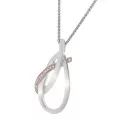 Orphelia® 'Alverta' Dames Zilver 925 925 Collier - Zilver/Rosé ZH-7232