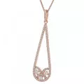 Orphelia® 'Tiziana' Damen Sterling Silber Halskette mit Anhänger - Rosé ZH-7276/RG