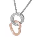 Orphelia® 'Ely' Femmes Argent Collier avec pendentif - Argent/Rose ZH-7286