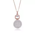 Orphelia® 'Alisia' Damen Sterling Silber Halskette mit Anhänger - Rosé ZH-7420